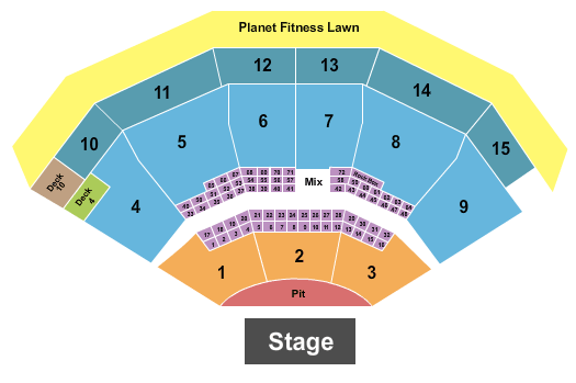 Truliant Amphitheater PNC Music Pavilion Seating Chart